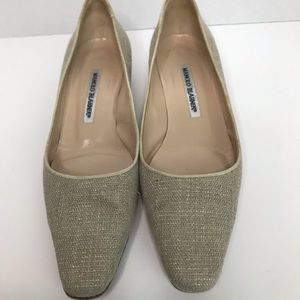 Manolo Blahnik Cream Pumps Size 38